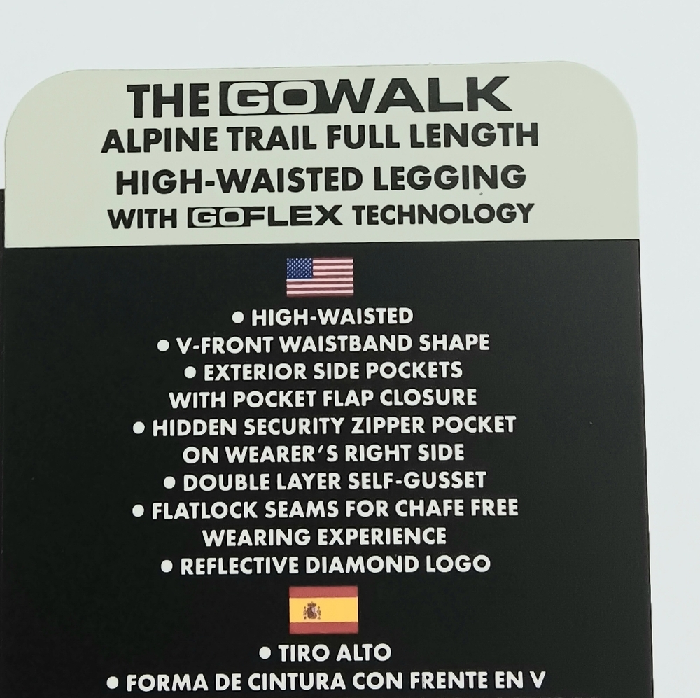 Sketchers‎ Leggings Size XS GoWalk Alpine Trail High Waisted Pink Goflex NEW - Picture 16 of 16